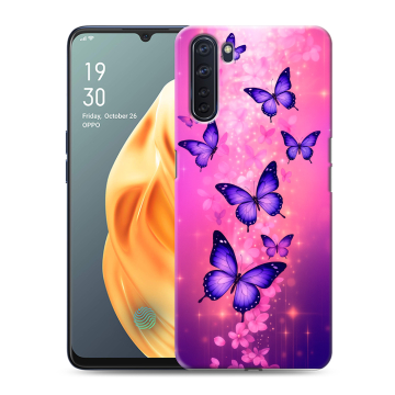 Силиконовый чехол на OPPO A91 с принтом Бабочки Силиконовый чехол на OPPO A91 с принтом Бабочки