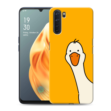 Силиконовый чехол на OPPO A91 с принтом Утка Силиконовый чехол на OPPO A91 с принтом Утка