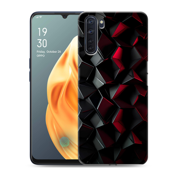 Силиконовый чехол на OPPO A91 с принтом Абстракция