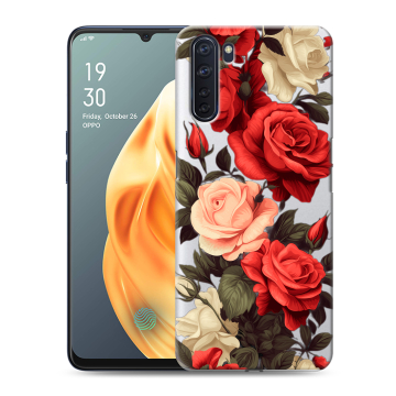 Силиконовый чехол на OPPO A91 с принтом Розы Силиконовый чехол на OPPO A91 с принтом Розы