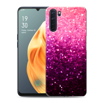 Силиконовый чехол на OPPO A91 с принтом Блестки