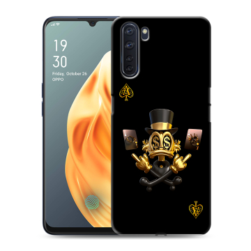 Силиконовый чехол на OPPO A91 с принтом Золотой скрудж макдак