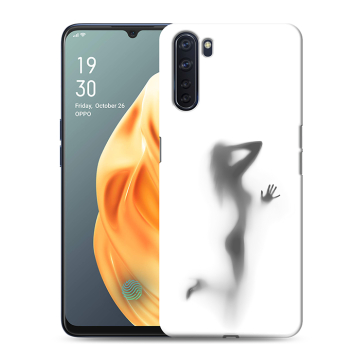Силиконовый чехол на OPPO A91 с принтом Силуэт
