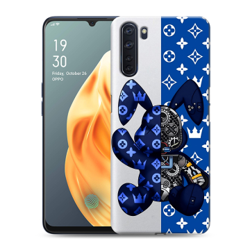 Силиконовый чехол на OPPO A91 с принтом Луи робот Силиконовый чехол на OPPO A91 с принтом Луи робот