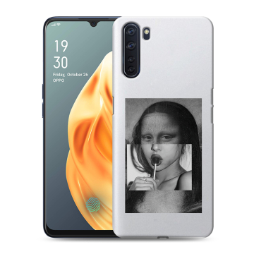 Силиконовый чехол на OPPO A91 с принтом Мона Лиза Силиконовый чехол на OPPO A91 с принтом Мона Лиза