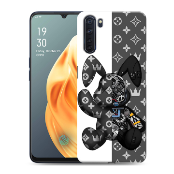 Силиконовый чехол на OPPO A91 с принтом Луи робот Силиконовый чехол на OPPO A91 с принтом Луи робот