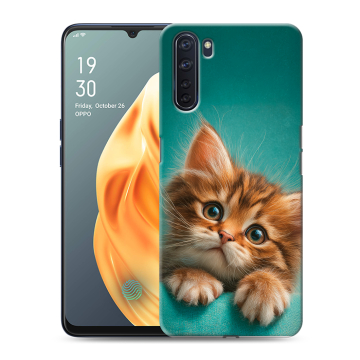 Силиконовый чехол на OPPO A91 с принтом котенок Силиконовый чехол на OPPO A91 с принтом котенок