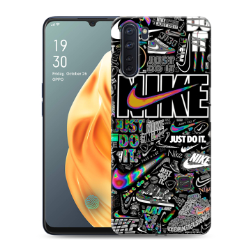 Силиконовый чехол на OPPO A91 с принтом Найк