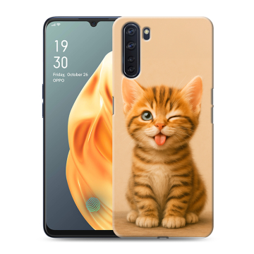 Силиконовый чехол на OPPO A91 с принтом котенок Силиконовый чехол на OPPO A91 с принтом котенок
