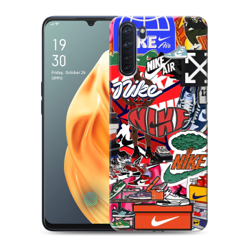 Силиконовый чехол на OPPO A91 с принтом Найк Nike яркий Силиконовый чехол на OPPO A91 с принтом Найк Nike яркий