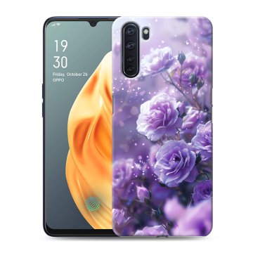 Силиконовый чехол на OPPO A91 с принтом Розы цветы