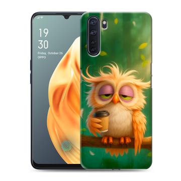 Силиконовый чехол на OPPO A91 с принтом сова