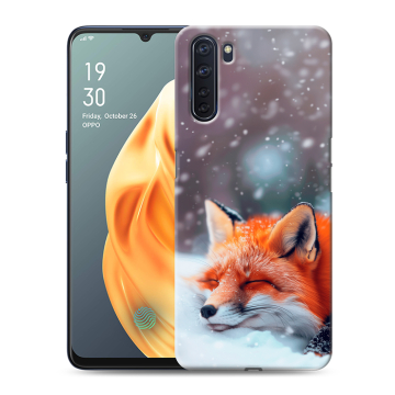 Силиконовый чехол на OPPO A91 с принтом лиса Силиконовый чехол на OPPO A91 с принтом лиса