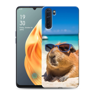 Силиконовый чехол на OPPO A91 с принтом Капибара