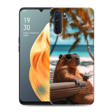 Силиконовый чехол на OPPO A91 с принтом Капибара Силиконовый чехол на OPPO A91 с принтом Капибара