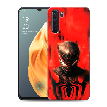 Силиконовый чехол на OPPO A91 с принтом человек паук spiderman Силиконовый чехол на OPPO A91 с принтом человек паук spiderman