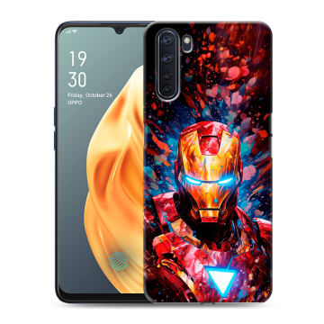 Силиконовый чехол на OPPO A91 с принтом Железный человек Ironman Силиконовый чехол на OPPO A91 с принтом Железный человек Ironman