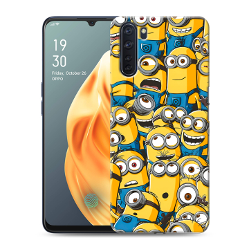 Силиконовый чехол на OPPO A91 с принтом Миньоны Силиконовый чехол на OPPO A91 с принтом Миньоны