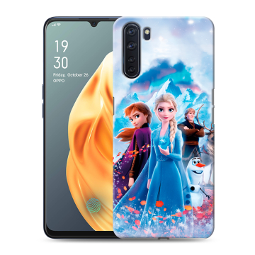Силиконовый чехол на OPPO A91 с принтом Холодное сердце Frozen Силиконовый чехол на OPPO A91 с принтом Холодное сердце Frozen