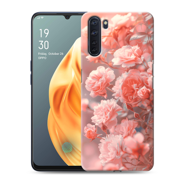 Силиконовый чехол на OPPO A91 с принтом Розы цветы Силиконовый чехол на OPPO A91 с принтом Розы цветы