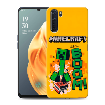 Силиконовый чехол на OPPO A91 с принтом Майнкрафт Minecraft Силиконовый чехол на OPPO A91 с принтом Майнкрафт Minecraft