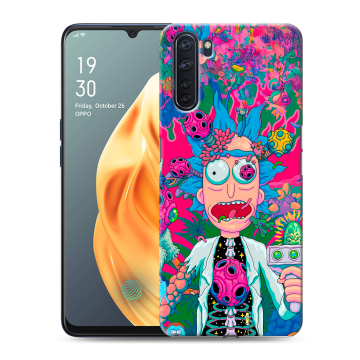 Силиконовый чехол на OPPO A91 с принтом Рик и Морти Rick Morty Силиконовый чехол на OPPO A91 с принтом Рик и Морти Rick Morty