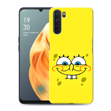 Силиконовый чехол на OPPO A91 с принтом спанчбоб спанч боб