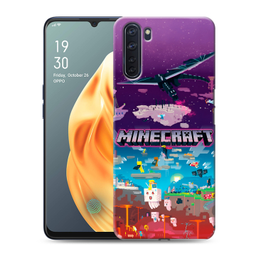 Силиконовый чехол на OPPO A91 с принтом Майнкрафт Minecraft Силиконовый чехол на OPPO A91 с принтом Майнкрафт Minecraft