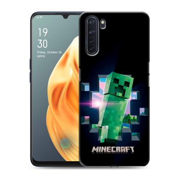 Силиконовый чехол на OPPO A91 с принтом Майнкрафт Minecraft Силиконовый чехол на OPPO A91 с принтом Майнкрафт Minecraft