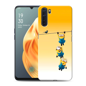 Силиконовый чехол на OPPO A91 с принтом Миньоны Силиконовый чехол на OPPO A91 с принтом Миньоны