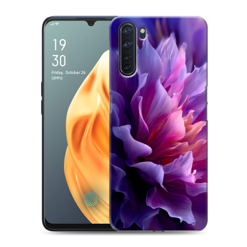 Силиконовый чехол на OPPO A91 с принтом женский цветы