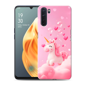 Силиконовый чехол на OPPO A91 с принтом Единорог