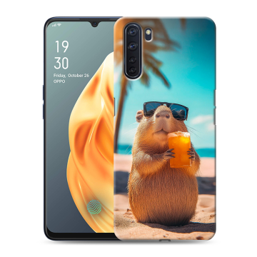 Силиконовый чехол на OPPO A91 с принтом Капибара