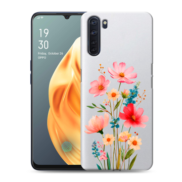 Силиконовый чехол на OPPO A91 с принтом Цветы Силиконовый чехол на OPPO A91 с принтом Цветы