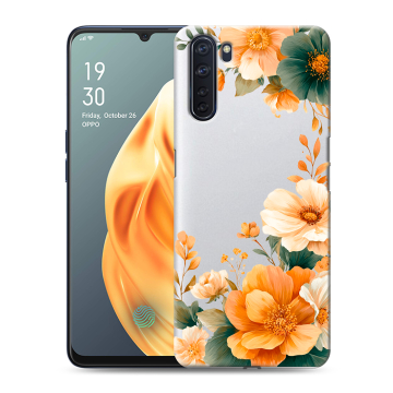 Силиконовый чехол на OPPO A91 с принтом Цветы принт Силиконовый чехол на OPPO A91 с принтом Цветы принт