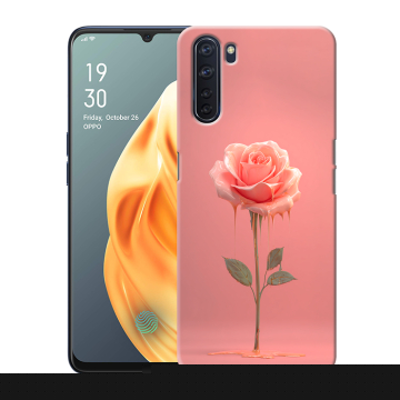 Силиконовый чехол на OPPO A91 с принтом Розовая роза Силиконовый чехол на OPPO A91 с принтом Розовая роза