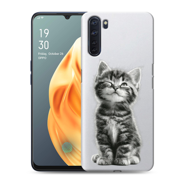 Силиконовый чехол на OPPO A91 с принтом Котенок Силиконовый чехол на OPPO A91 с принтом Котенок