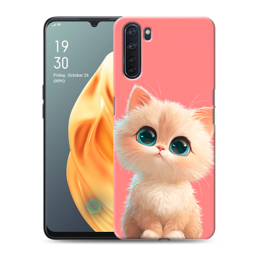 Силиконовый чехол на OPPO A91 с принтом Розовый котенок Силиконовый чехол на OPPO A91 с принтом Розовый котенок