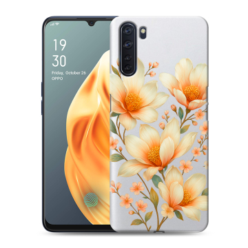 Силиконовый чехол на OPPO A91 с принтом Цветы Силиконовый чехол на OPPO A91 с принтом Цветы