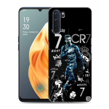 Силиконовый чехол на OPPO A91 с принтом Реал Роналдо