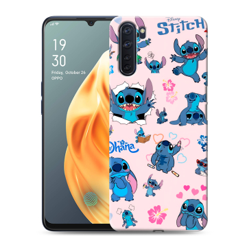Силиконовый чехол на OPPO A91 с принтом Лило и Стич
