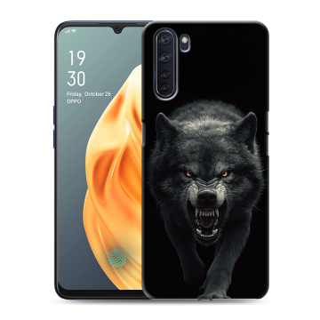 Силиконовый чехол на OPPO A91 с принтом Волк Силиконовый чехол на OPPO A91 с принтом Волк