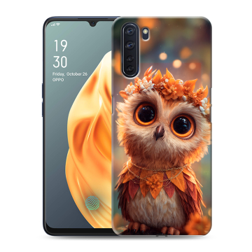 Силиконовый чехол на OPPO A91 с принтом Милая сова Силиконовый чехол на OPPO A91 с принтом Милая сова