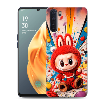 Силиконовый чехол на OPPO A91 с принтом Labubu Лабубу Силиконовый чехол на OPPO A91 с принтом Labubu Лабубу