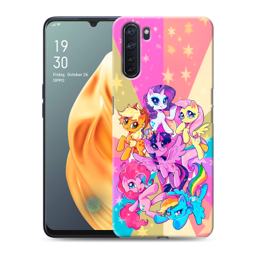 Силиконовый чехол на OPPO A91 с принтом My little pony Дружба чудо