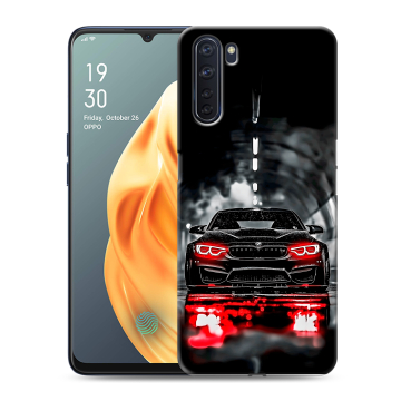 Силиконовый чехол на OPPO A91 с принтом BMW БМВ