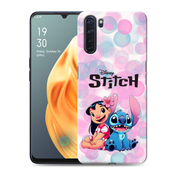 Силиконовый чехол на OPPO A91 с принтом Лило и Стич Силиконовый чехол на OPPO A91 с принтом Лило и Стич