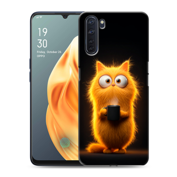 Силиконовый чехол на OPPO A91 с принтом Смешной кот Силиконовый чехол на OPPO A91 с принтом Смешной кот