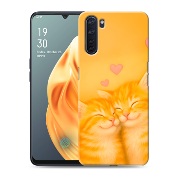 Силиконовый чехол на OPPO A91 с принтом Милые котята Силиконовый чехол на OPPO A91 с принтом Милые котята