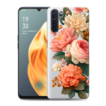Силиконовый чехол на OPPO A91 с принтом цветы Силиконовый чехол на OPPO A91 с принтом цветы